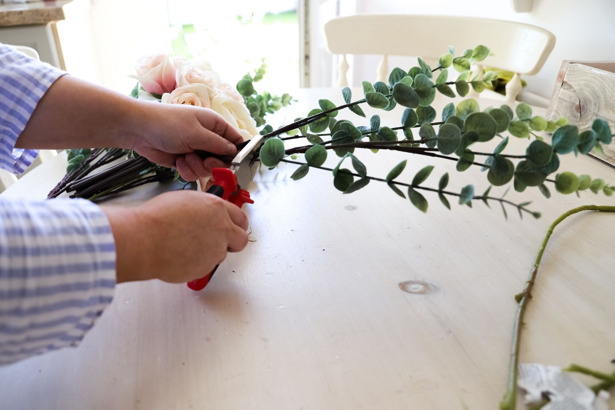 Faux flowers DIY
