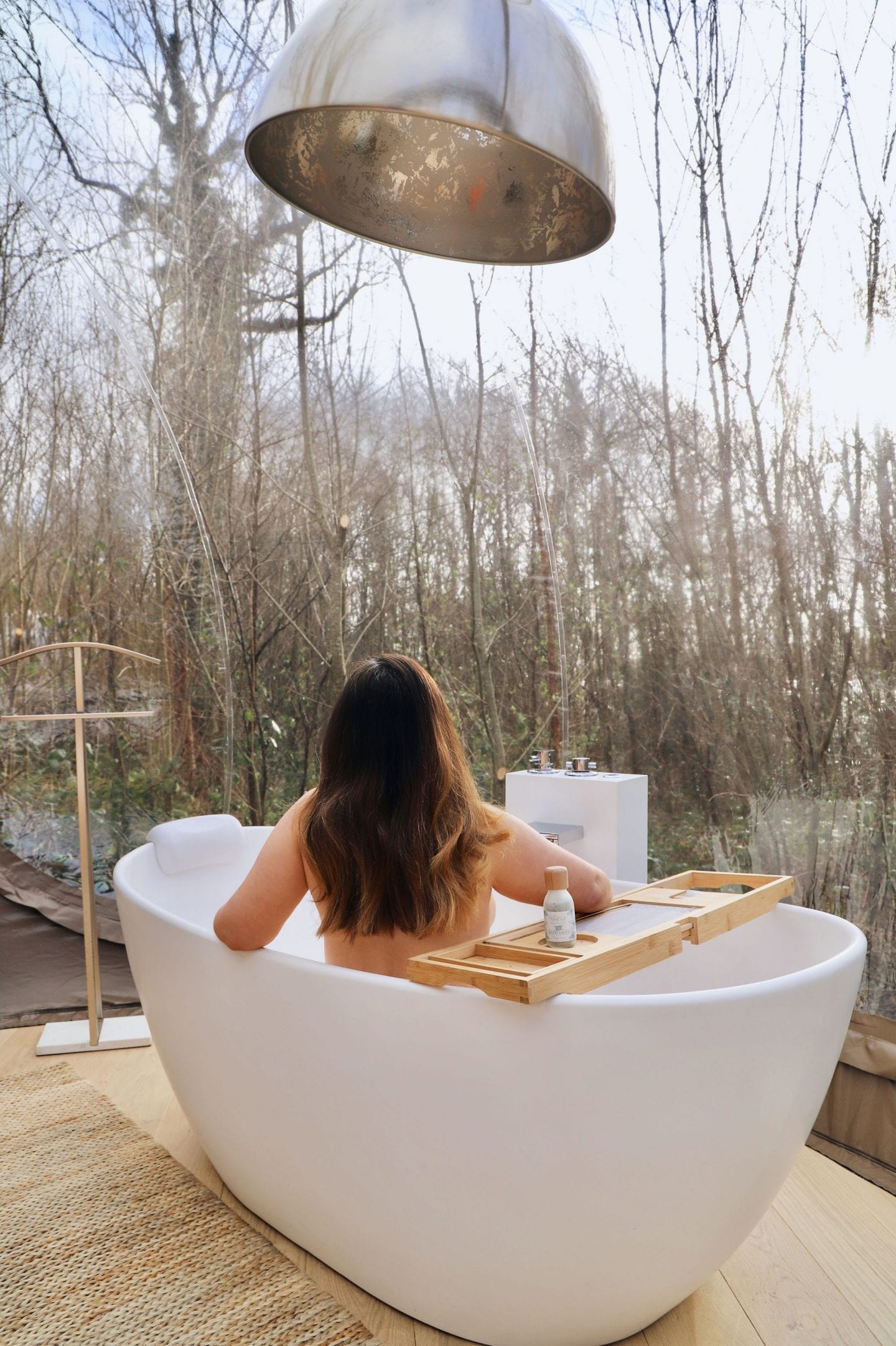 Staying in the bubble dome in Finn Lough, Nothern Ireland