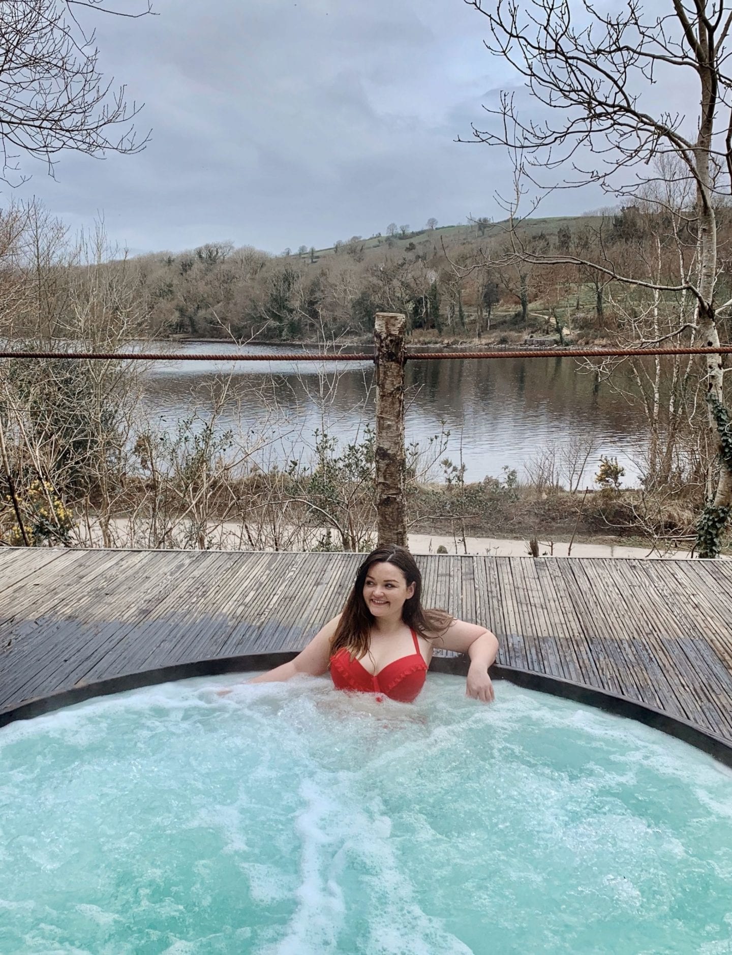 Staying in the bubble dome in Finn Lough, Nothern Ireland