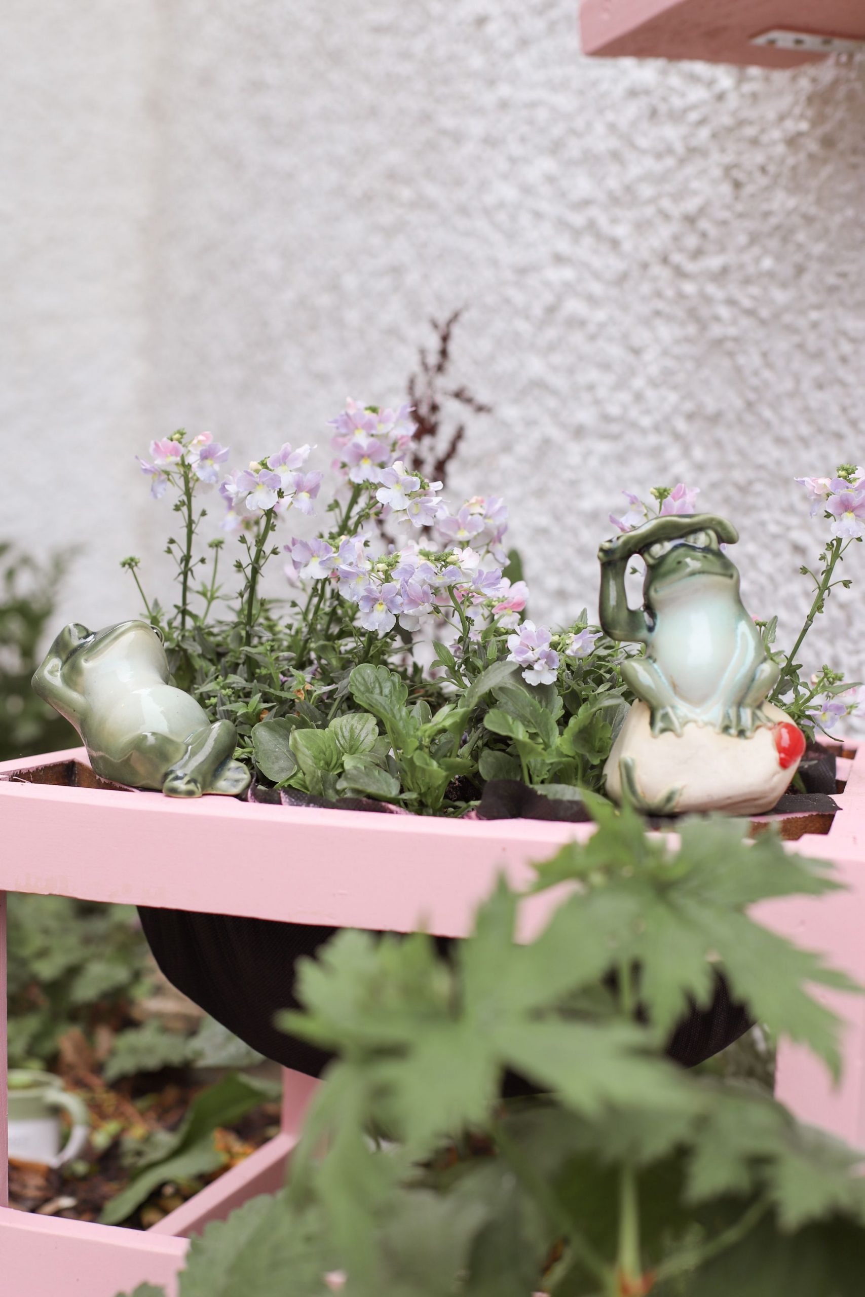 Turn a chair into a flower pot