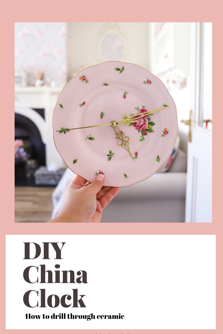 How to drill through a vintage plate