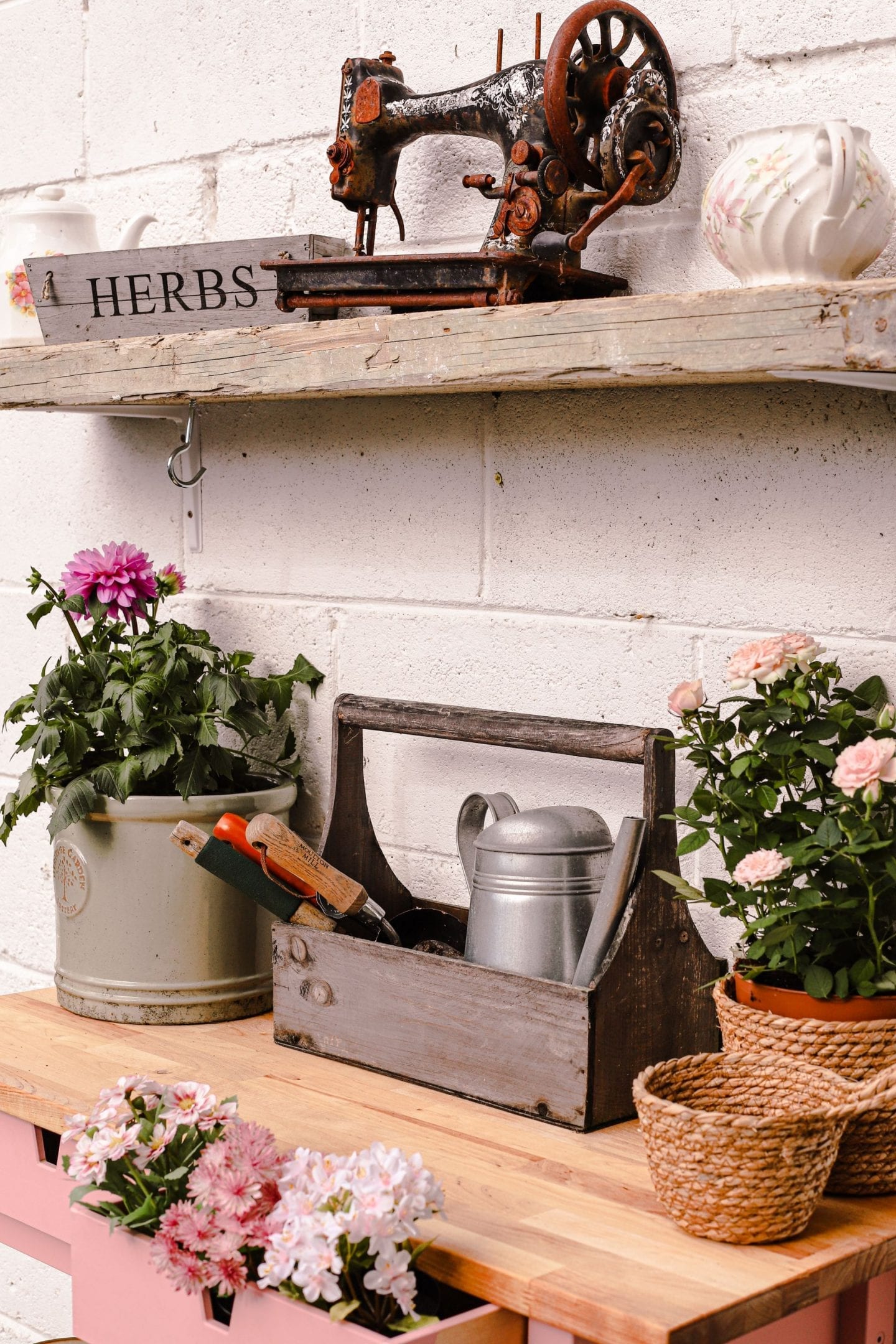 How I hacked an Ikea Forhoja cart into a garden potting bench