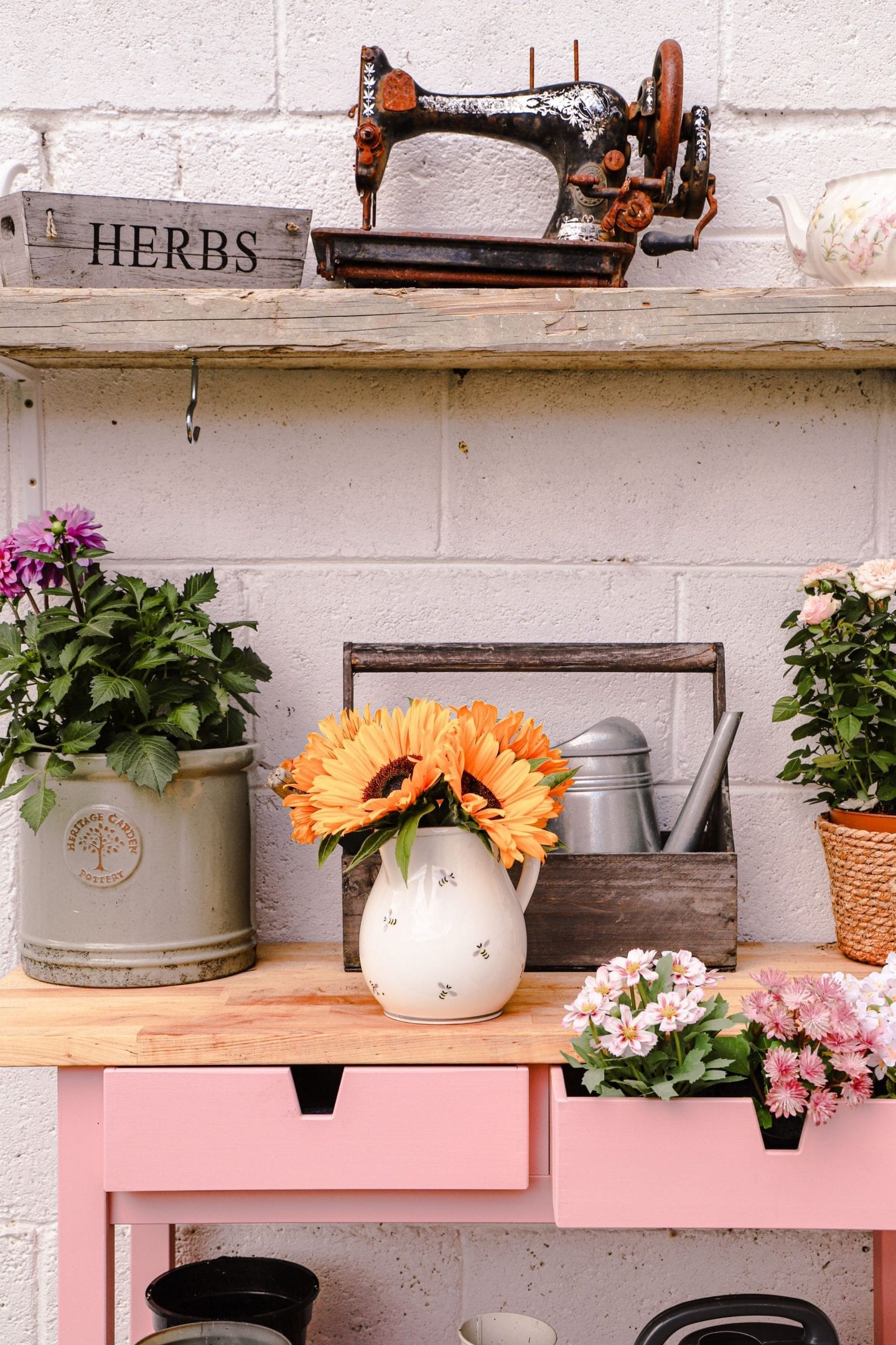 How I hacked an Ikea Forhoja cart into a garden potting bench