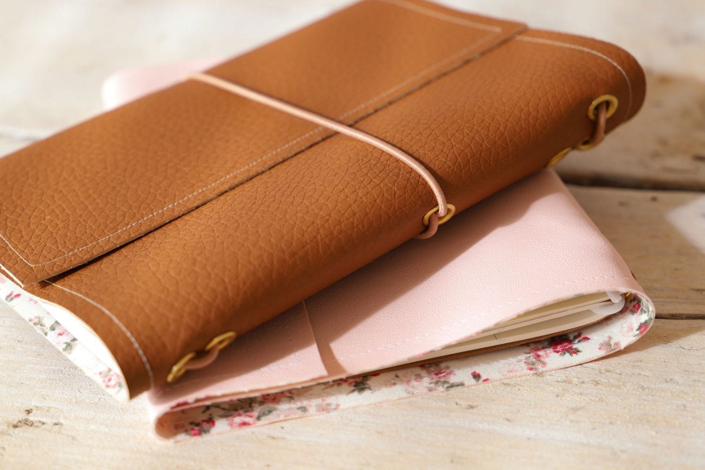 DIY midori style travellers notebook