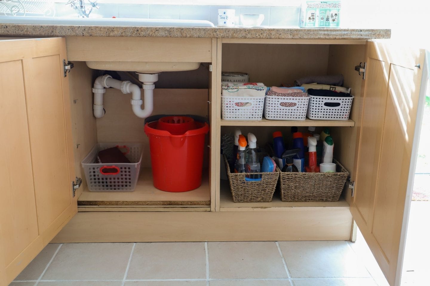 Kitchen storage containers and baskets