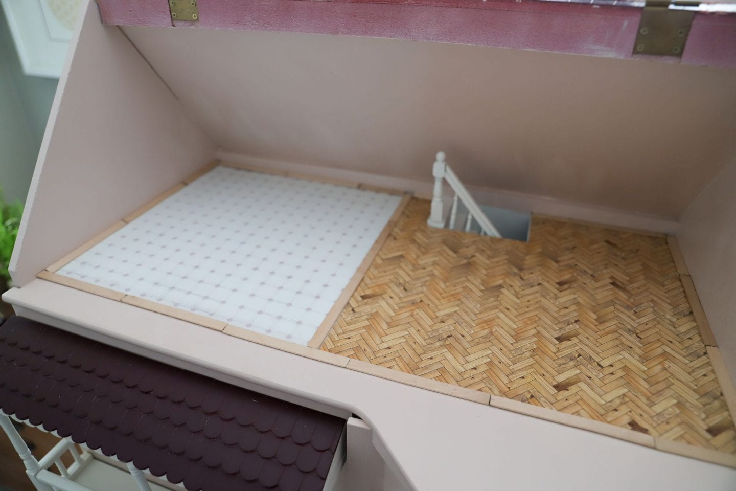 DIY Dollhouse Flooring