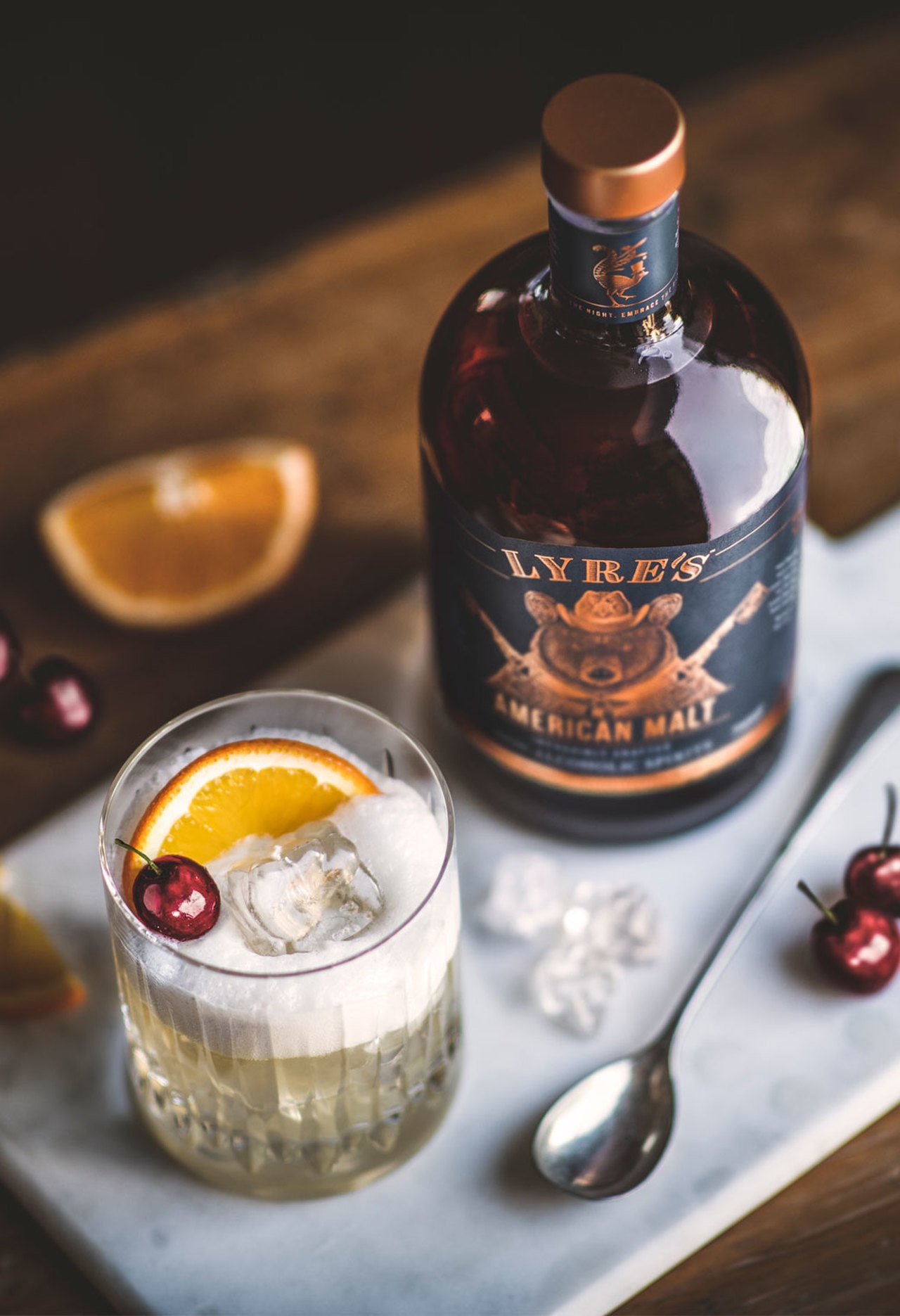 Lyres's Alcohol-free whiskey sour