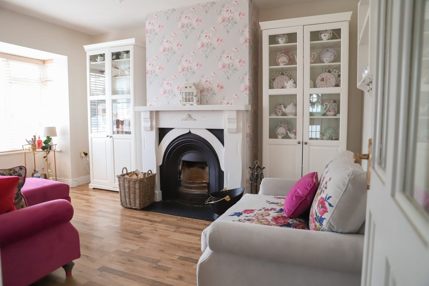 DIY Faux Built-Ins Using Ikea Liatorp Cabinets