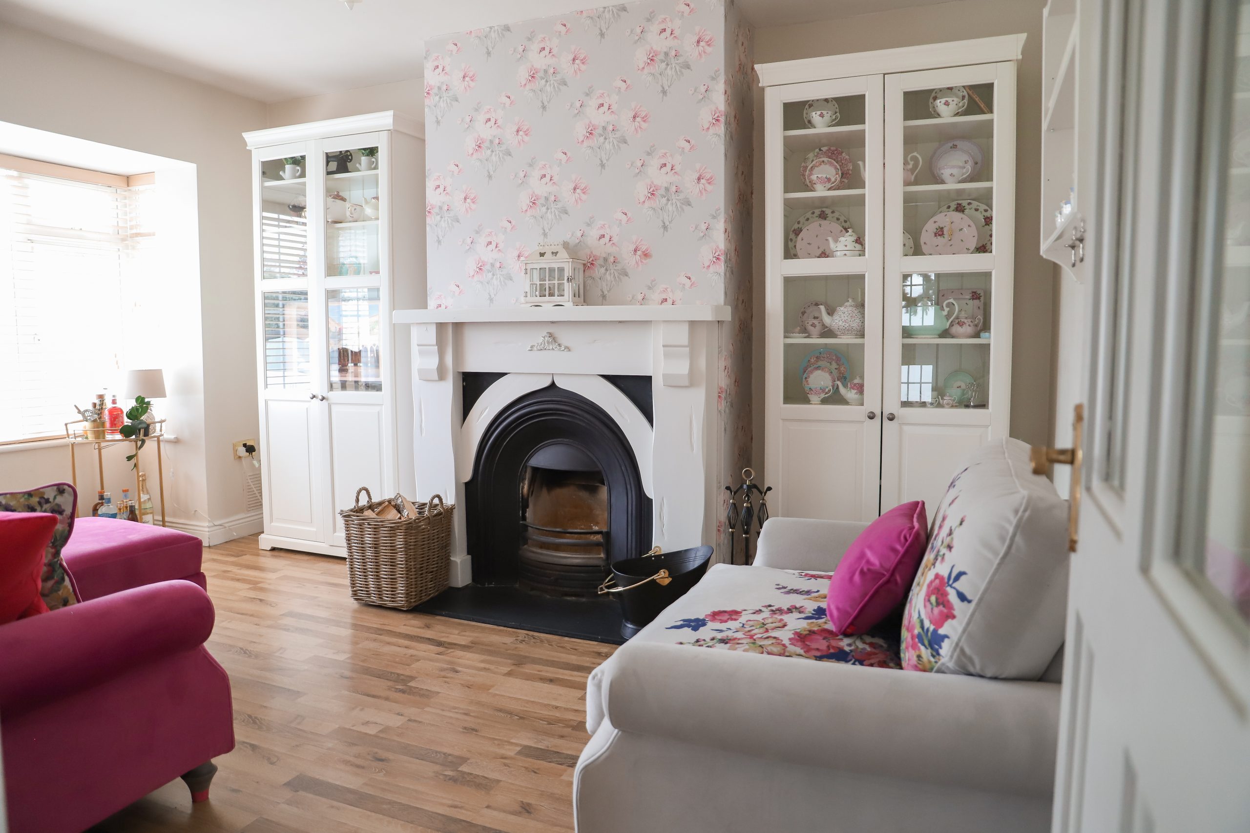 DIY Faux Built Ins Using Ikea Liatorp Cabinets Dainty Dress Diaries