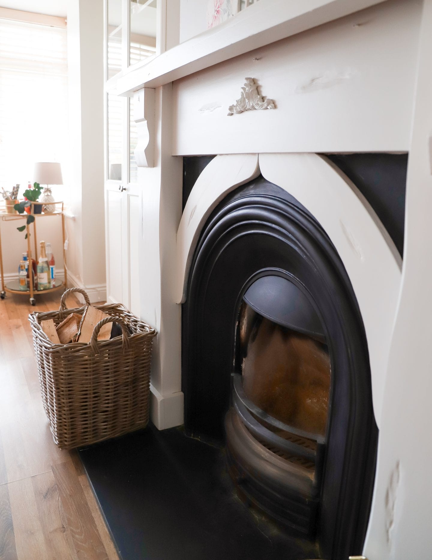 DIY Faux BuiltIns Using Ikea Liatorp Dainty Dress Diaries