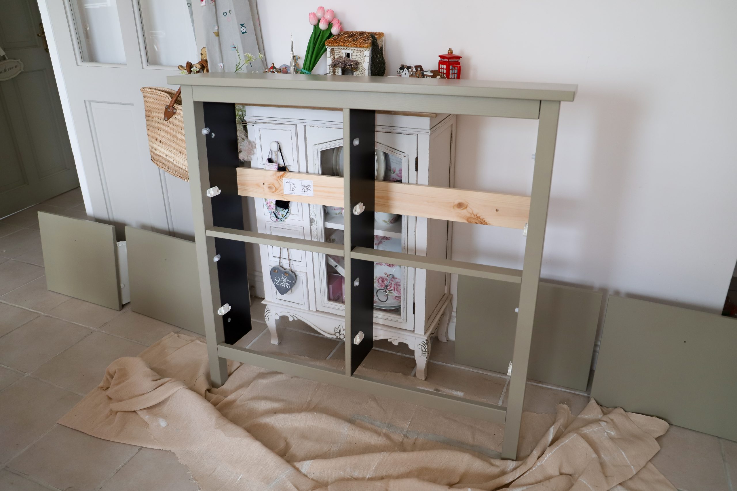 Boho Ikea Hemnes Shoe Cabinet Makeover - Dainty Dress Diaries