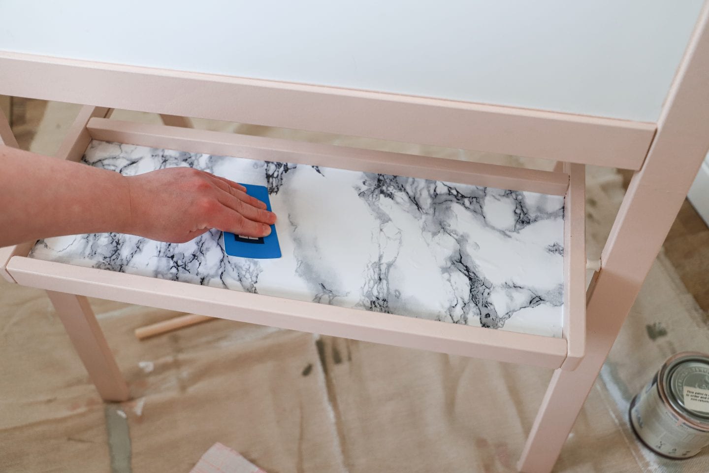Adding DC Fix Vinyl to Ikea Easel