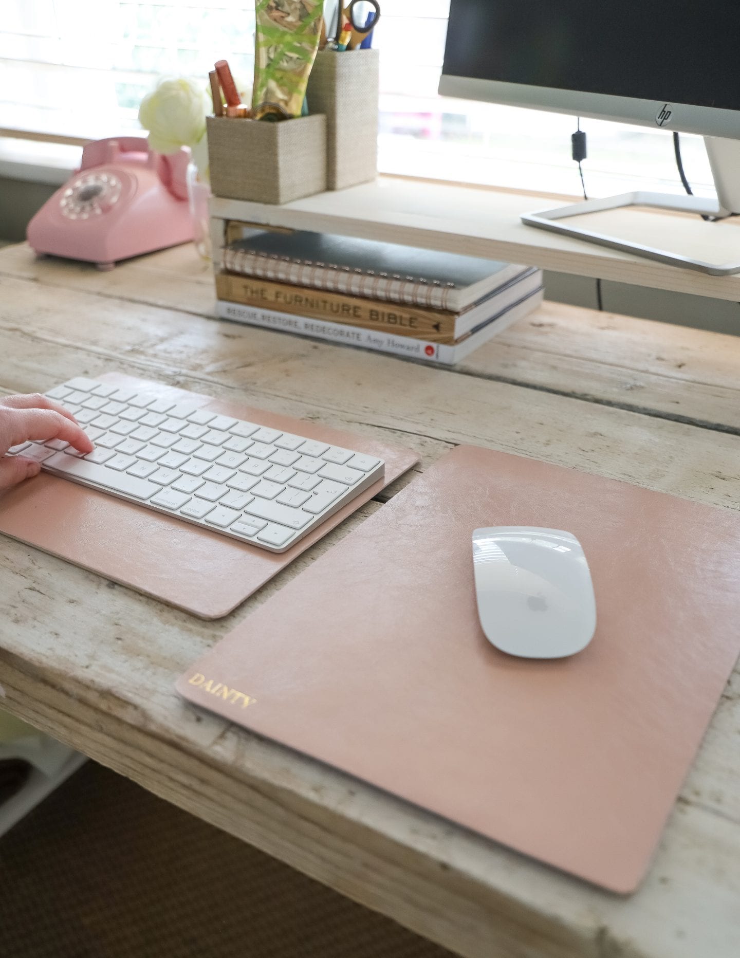 DIY Desk Mouse Mat, and Desk Shelf