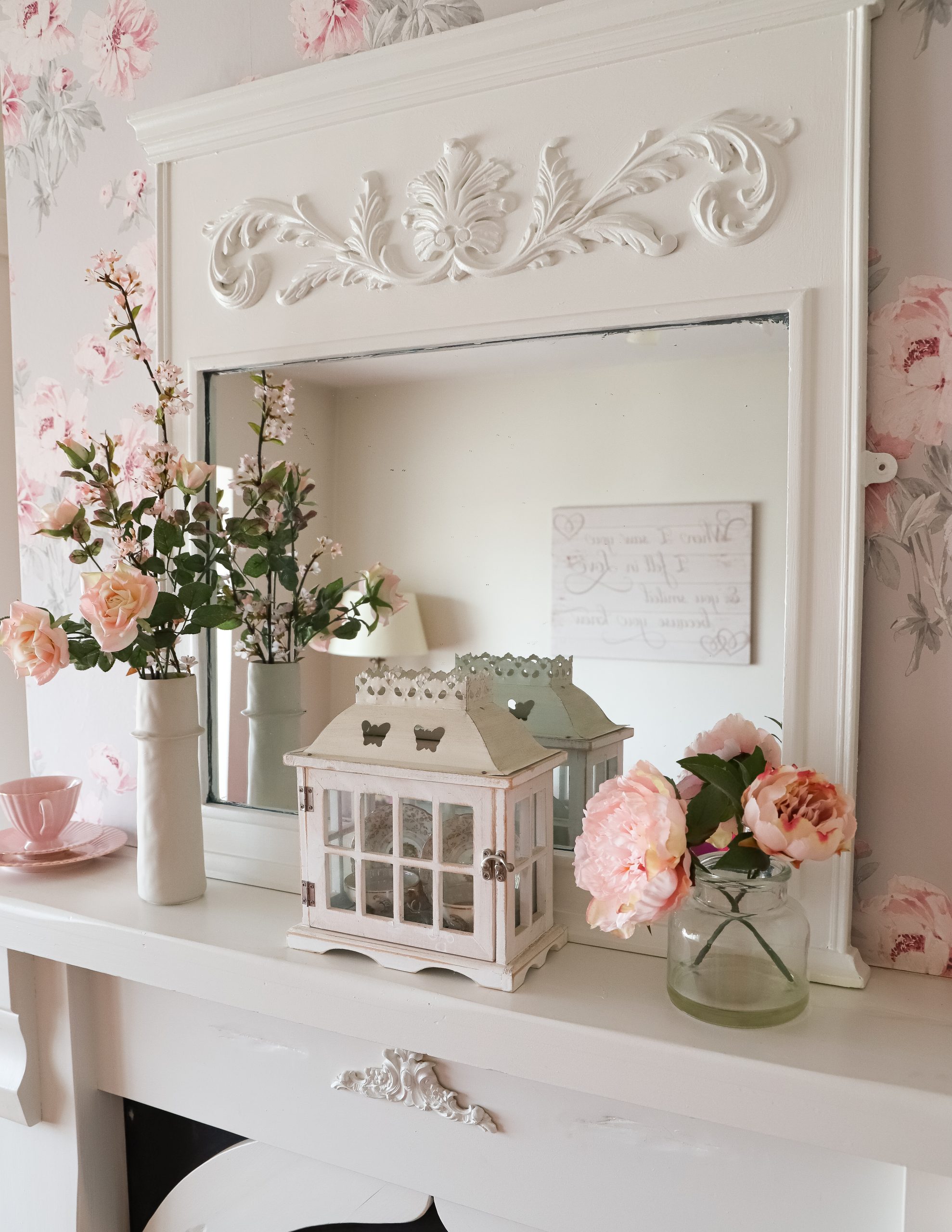 Upcycled Mirror Makeover, How To Paint A Mirror - Dainty Dress Diaries