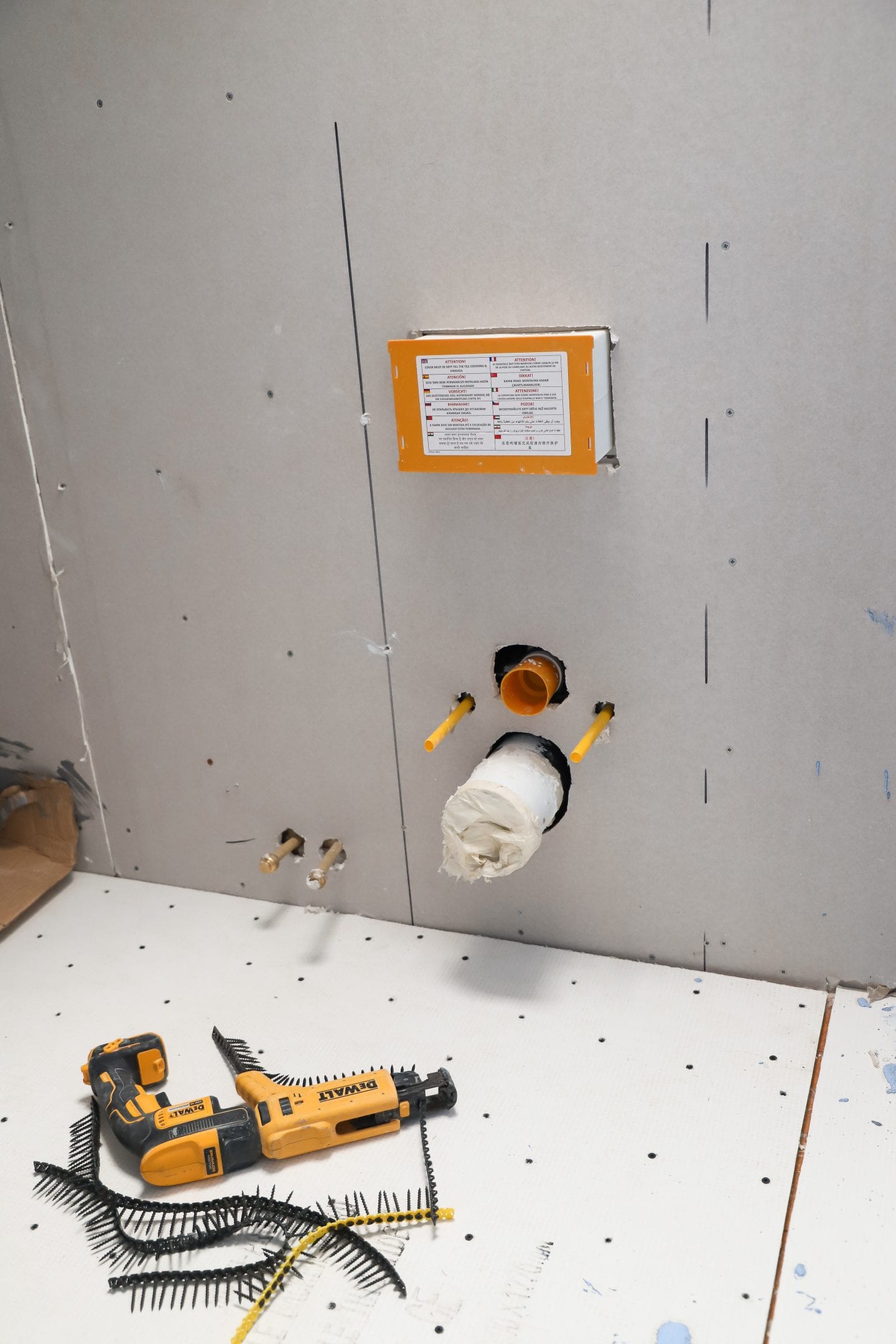 reconfiguring a toilet.