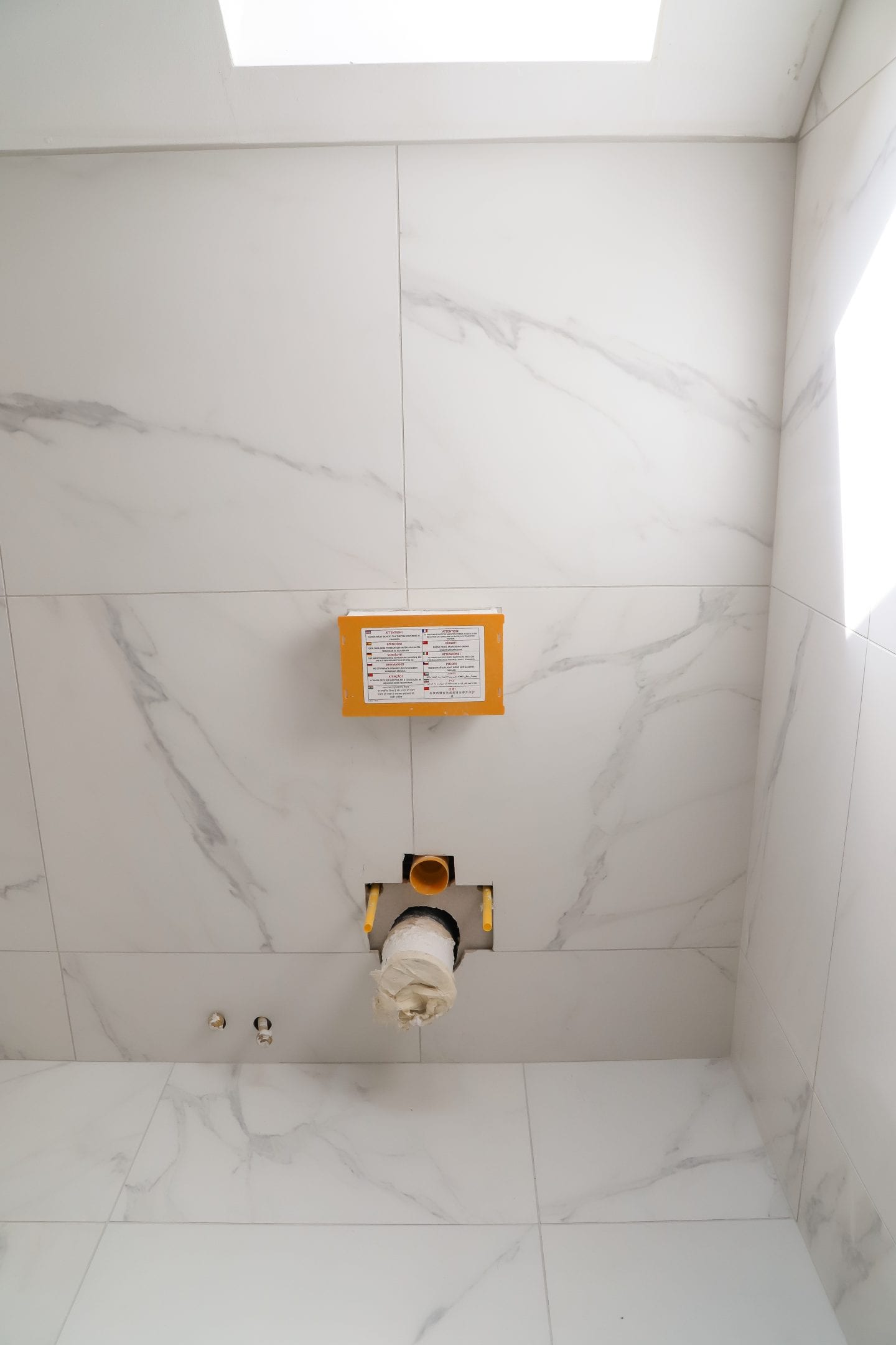 wall hung songs rimless toilet.