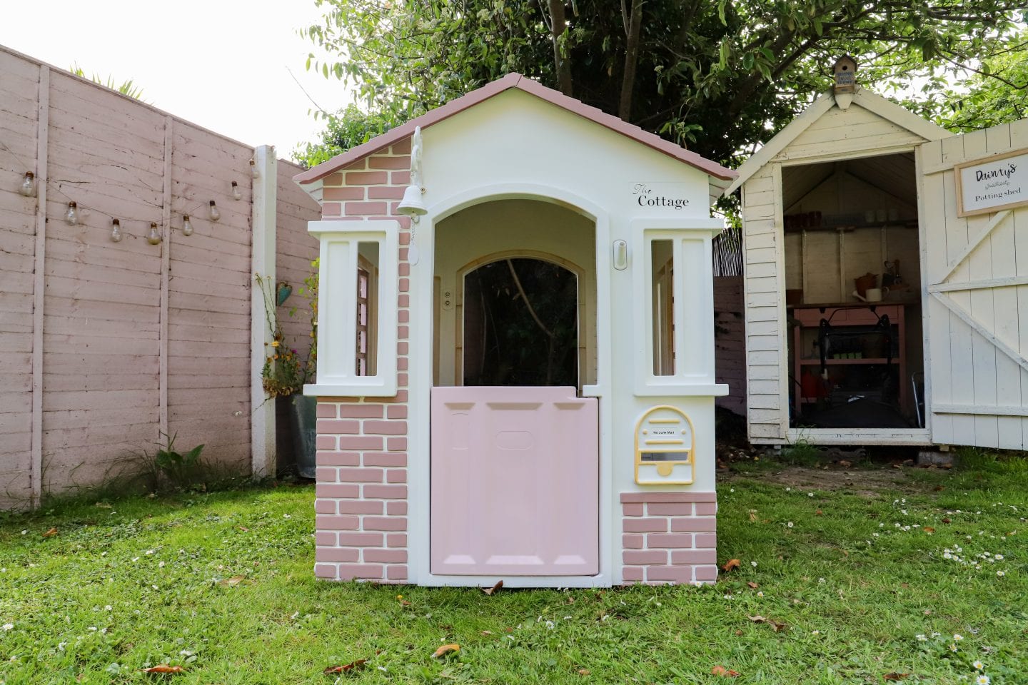 Plastic painted playhouse