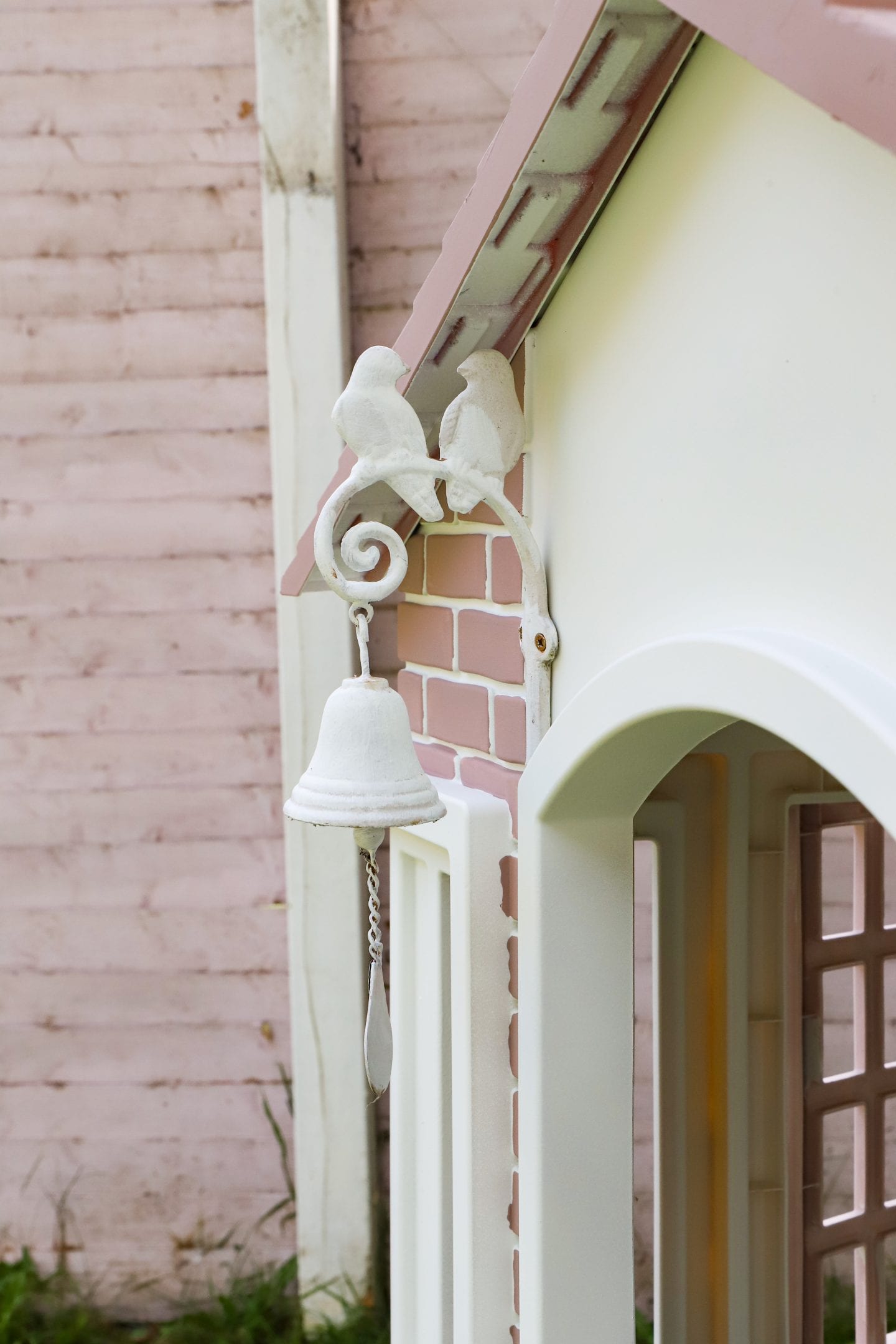 Kids pink playhouse makeover
