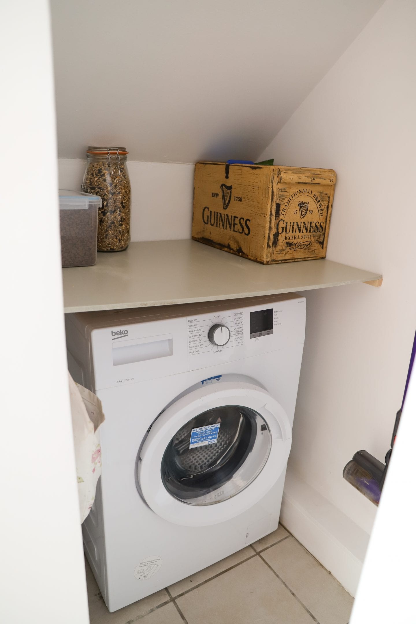 Small laundry space, how to organise a small laundry space.