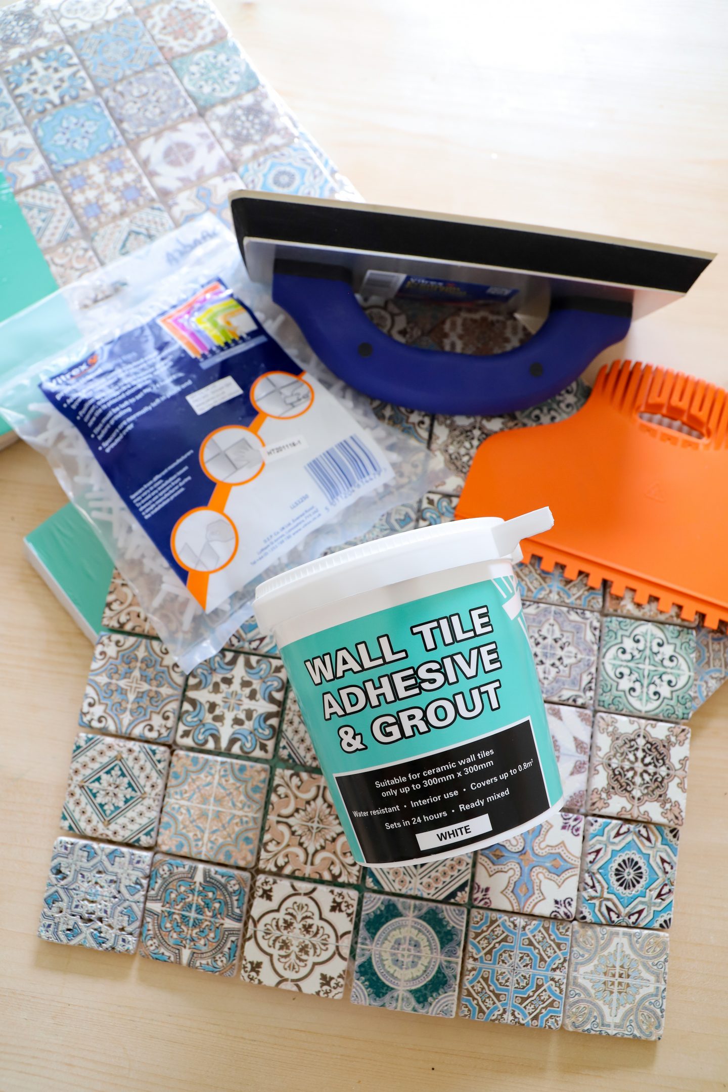 Tik Tok Tiled Table how to. Supplies needed.