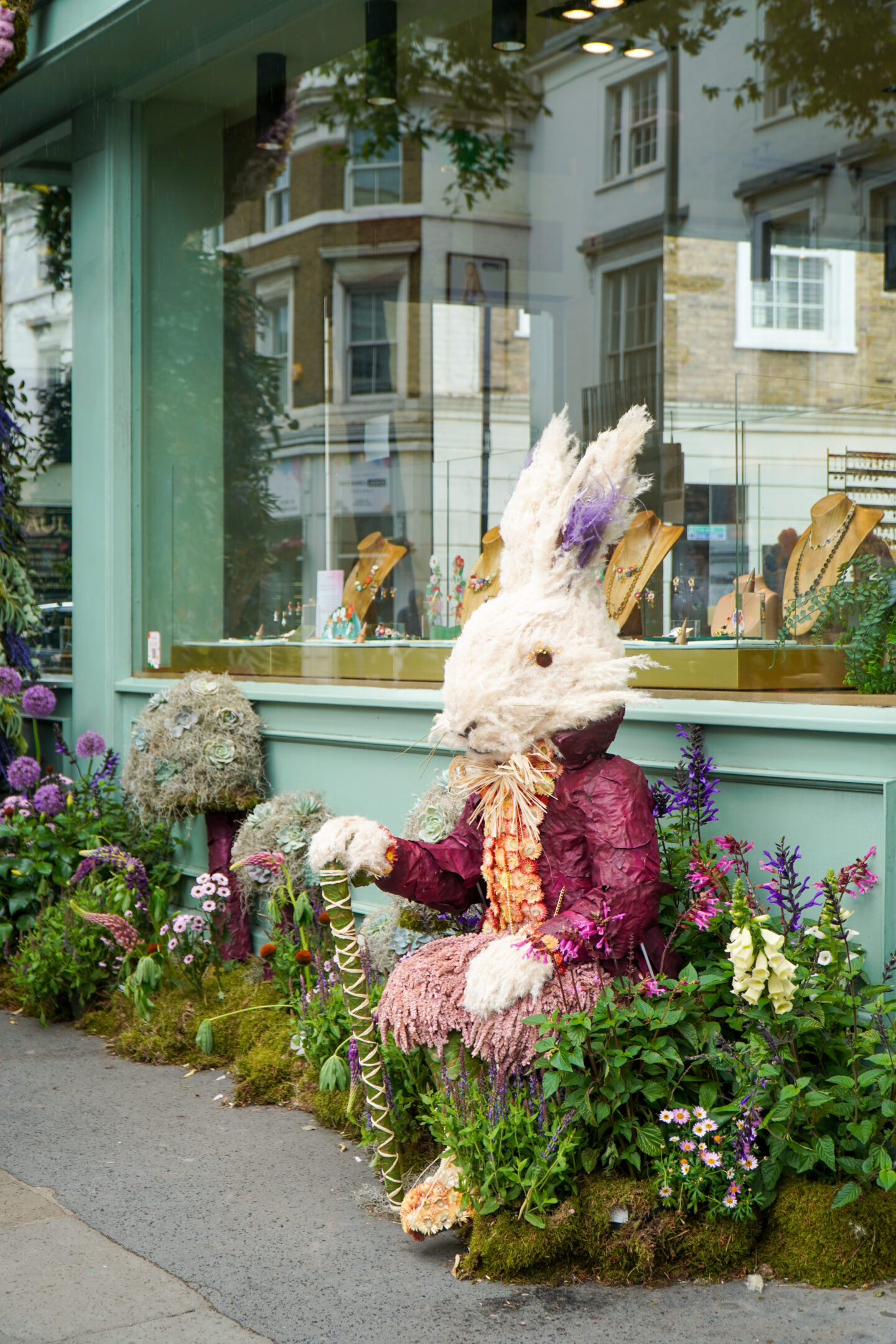 Mad Hatter floral display London.