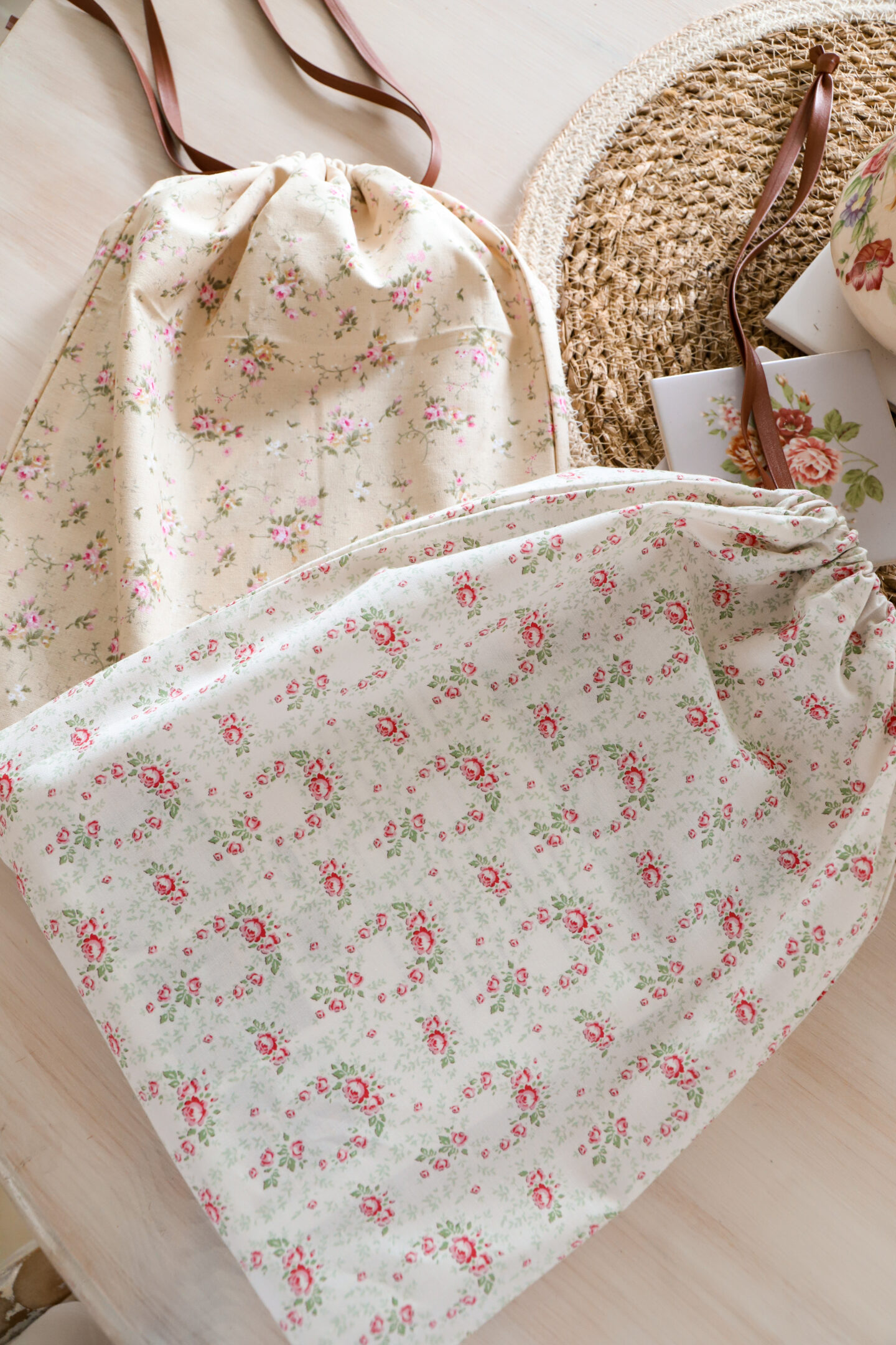 Easy Sew drawstring bag.