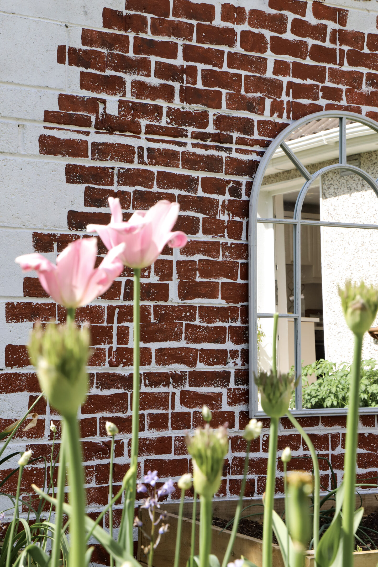 painted garden wall