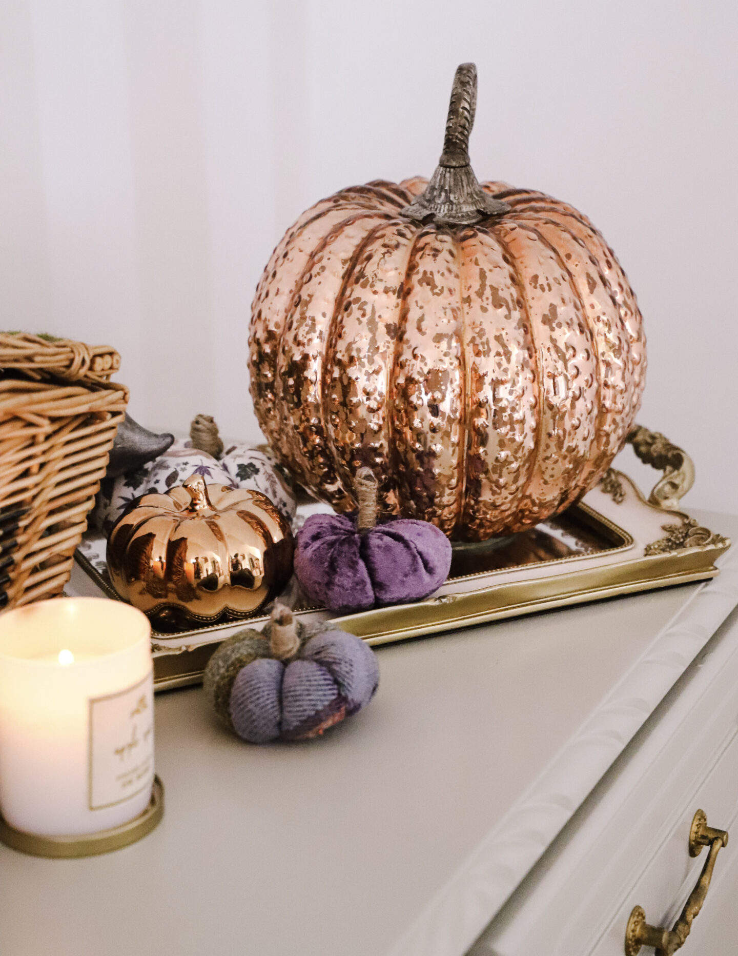 autumnal pumpkin decorations